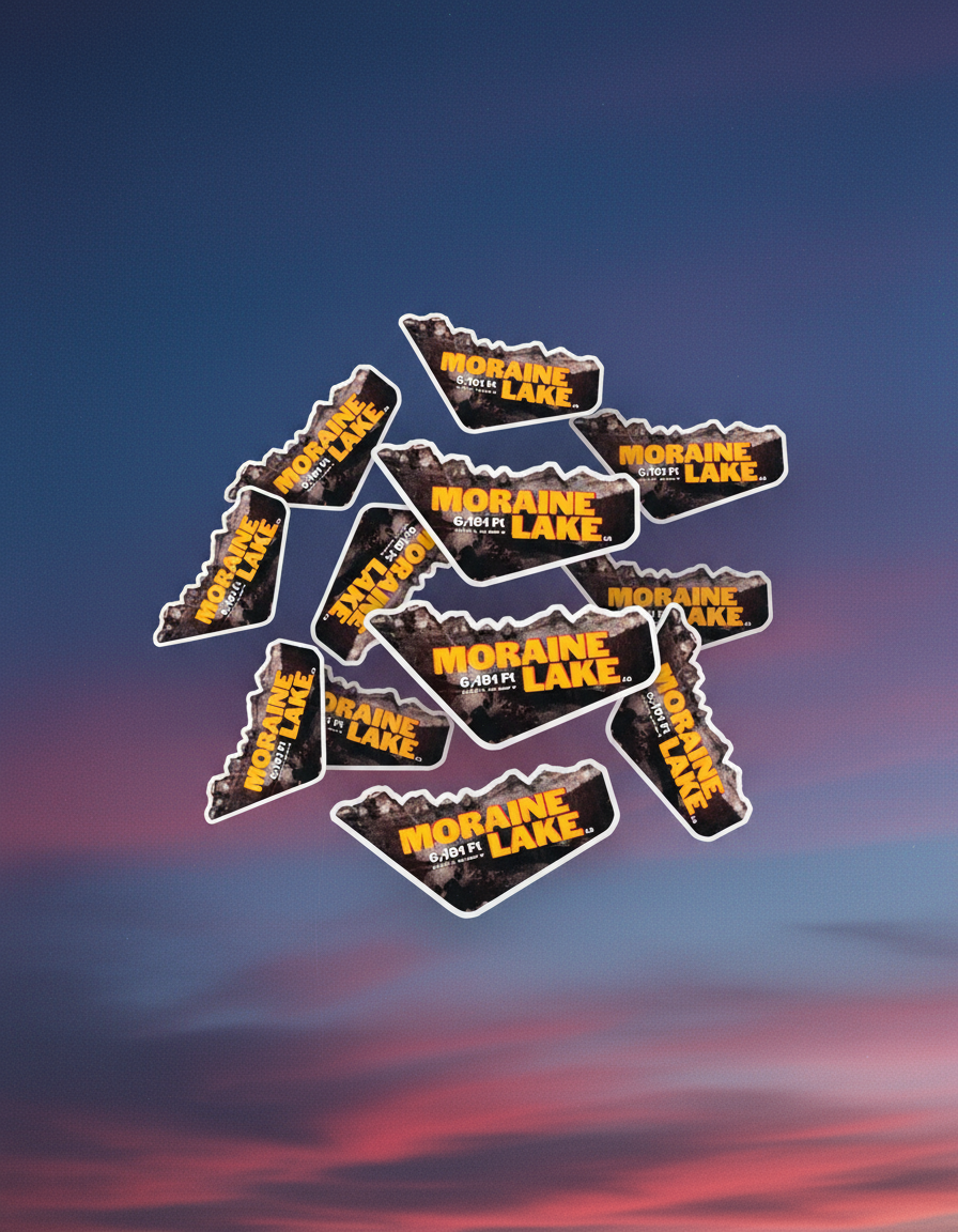 Moraine Lake Sticker "MISPRINT FX"